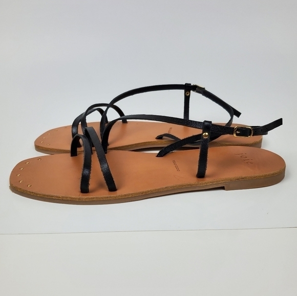 Joie Baja Leather Strappy Flat Sandal NEW 37.5 - Picture 6 of 12